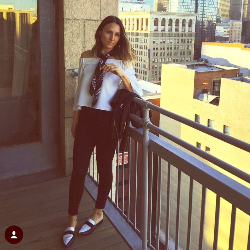 Asos off the shoulder white top